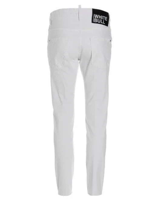 Jeans DSQUARED2, Skater Jeans, All White, S74LB1278STN833100 - S74LB1278STN833100