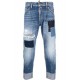 Jeans  DSQUARED2, Bleu Patches, S74LB1351S30309470 - S74LB1351S30309470