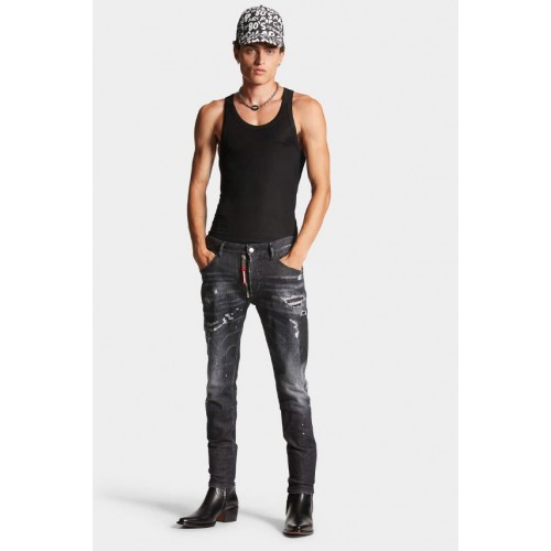 BLUGI  DSQUARED2,  Black Pioner Skater, S74LB1451S30357900 BLUGI  DSQUARED2,  Black Pioner Skater, S74LB1451S30357900