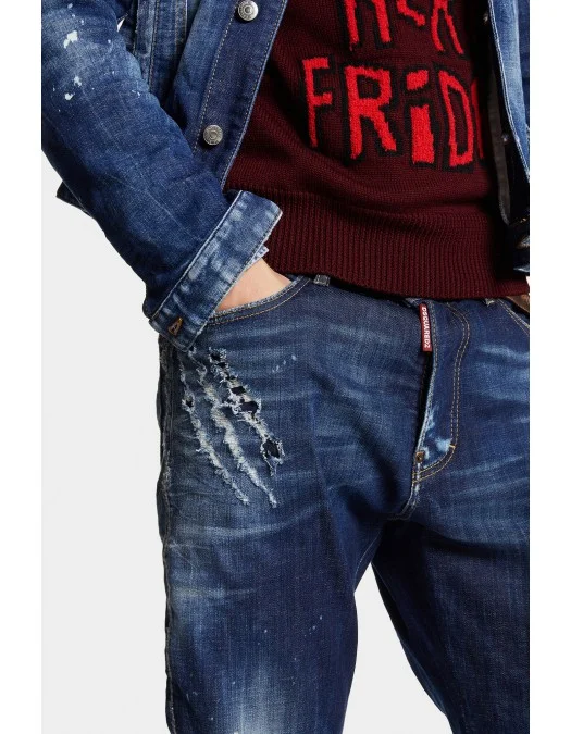 BLUGI DSQUARED2, Regular Fit, Desing Dark CB - S74LB1558S30342470 BLUGI DSQUARED2, Regular Fit, Desing Dark CB - S74LB1558S30342470