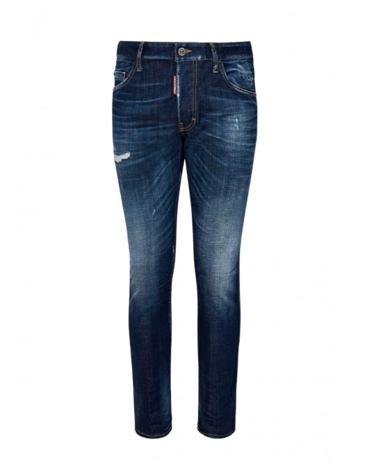BLUGI DSQUARED2, Used Effect, Skater, Blue - S74LB1574S30342470 BLUGI DSQUARED2, Used Effect, Skater, Blue - S74LB1574S30342470