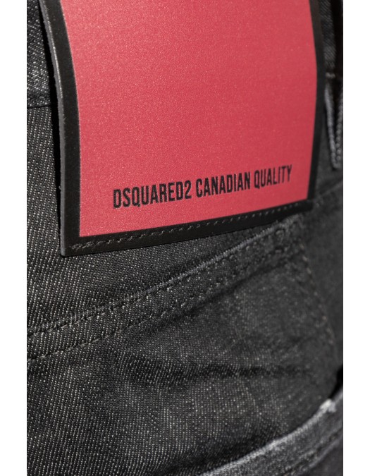 BLUGI DSQUARED2, Black, Tidy Biker, Red Logo Insert - S74LB1579S30357900