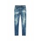 BLUGI DSQUARED2, Tidy Biker, Blue, Design Minimalist - S74LB1586S30872470