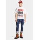 BLUGI DSQUARED2, Slim Fit, Raw-Hem Distressed - S74LB1590S30664470