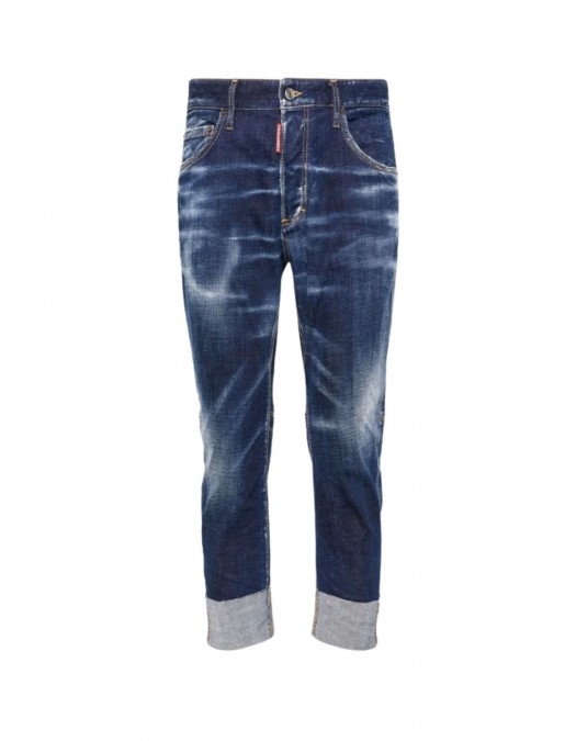 BLUGI DSQUARED2, Slim Fit, Raw-Hem Distressed - S74LB1590S30664470 BLUGI DSQUARED2, Slim Fit, Raw-Hem Distressed - S74LB1590S30664470