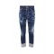 BLUGI DSQUARED2, Slim Fit, Raw-Hem Distressed