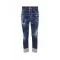 BLUGI DSQUARED2, Slim Fit, Raw-Hem Distressed