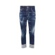 BLUGI DSQUARED2, Slim Fit, Raw-Hem Distressed - S74LB1590S30664470 BLUGI DSQUARED2, Slim Fit, Raw-Hem Distressed - S74LB1590S30664470