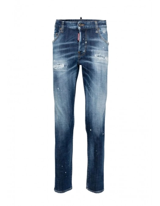 BLUGI DSQUARED2, Skater, Albastru Indigo - S74LB1620S30872470 BLUGI DSQUARED2, Skater, Albastru Indigo - S74LB1620S30872470