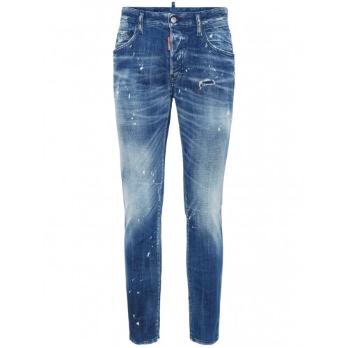 BLUGI DSQUARED2, Skater Jean, Distressed, Blue BLUGI DSQUARED2, Skater Jean, Distressed, Blue