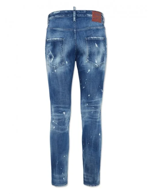BLUGI DSQUARED2, Slim Cut, Distressed, Blue - S74LB1642S30342470 BLUGI DSQUARED2, Slim Cut, Distressed, Blue - S74LB1642S30342470