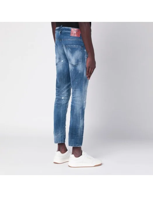 BLUGI DSQUARED2, Slim Cut, Distressed, Blue - S74LB1642S30342470 BLUGI DSQUARED2, Slim Cut, Distressed, Blue - S74LB1642S30342470