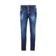 JEANS DSQUARED2, Dark Midnight Blue Wash, Logo piele, Skater Fit - S74LB1721D30010470 JEANS DSQUARED2, Dark Midnight Blue Wash, Logo piele, Skater Fit - S74LB1721D30010470