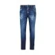 JEANS DSQUARED2, Dark Midnight Blue Wash, Logo piele, Skater Fit - S74LB1721D30010470