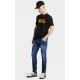 JEANS DSQUARED2, Dark Midnight Blue Wash, Logo piele, Skater Fit - S74LB1721D30010470