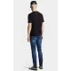 JEANS DSQUARED2, Dark Midnight Blue Wash, Logo piele, Skater Fit - S74LB1721D30010470