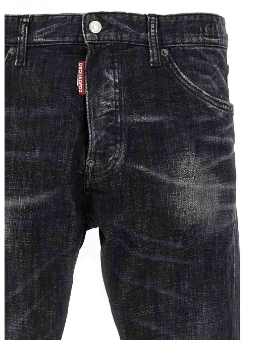JEANS DSQUARED2, Used Effect, Cool Guy FIt, Negru - S74LB1724S30357900