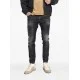 BLUGI DSQUARED2, Slim Fit, Logo Patch, Whiskering Effect, Black - S74LB1726S30357900 BLUGI DSQUARED2, Slim Fit, Logo Patch, Whiskering Effect, Black - S74LB1726S30357900