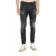 BLUGI DSQUARED2, Slim Fit, Logo Patch, Whiskering Effect, Black - S74LB1726S30357900 BLUGI DSQUARED2, Slim Fit, Logo Patch, Whiskering Effect, Black - S74LB1726S30357900