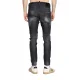 BLUGI DSQUARED2, Slim Fit, Logo Patch, Whiskering Effect, Black - S74LB1726S30357900 BLUGI DSQUARED2, Slim Fit, Logo Patch, Whiskering Effect, Black - S74LB1726S30357900