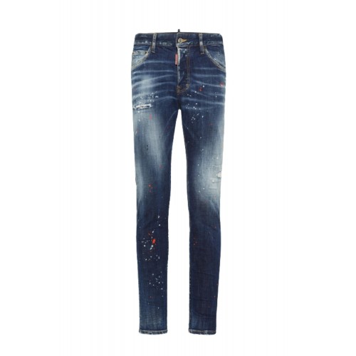 JEANS DSQUARED2, Medium  Easy Red Spot, Cool Guy Fit, Bleumarin JEANS DSQUARED2, Medium  Easy Red Spot, Cool Guy Fit, Bleumarin