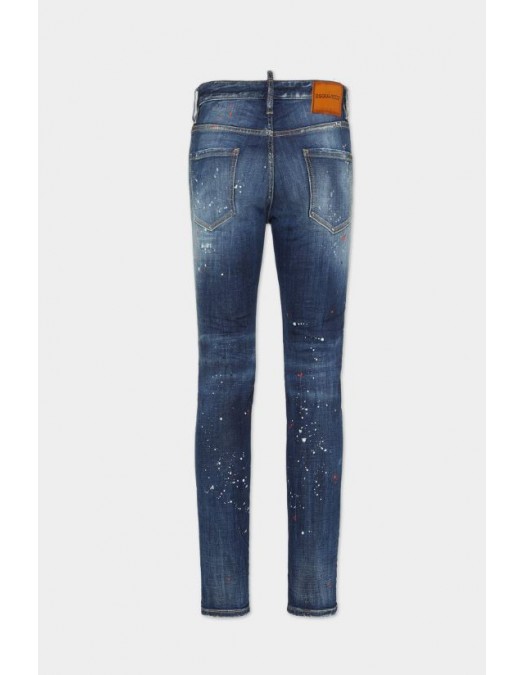 JEANS DSQUARED2, Medium  Easy Red Spot, Cool Guy Fit, Bleumarin - S74LB1732S30664470