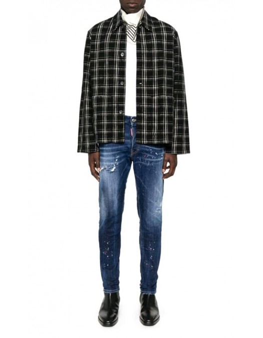JEANS DSQUARED2, Medium Spots, Skater Fit, Bleumarin - S74LB1734S30664470