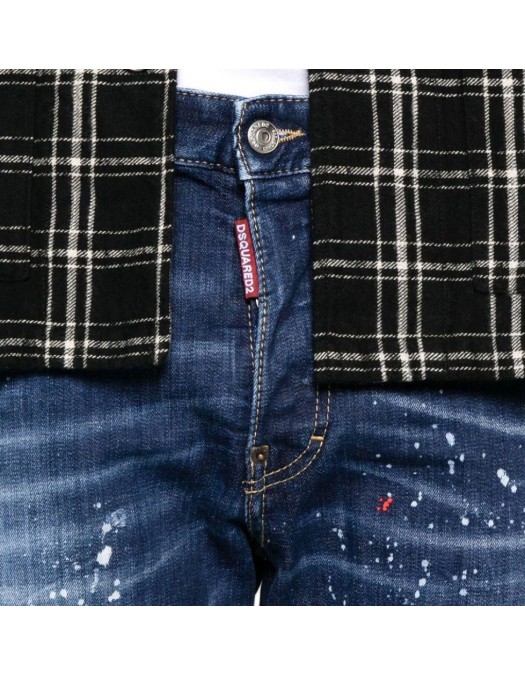 JEANS DSQUARED2, Medium Spots, Skater Fit, Bleumarin - S74LB1734S30664470