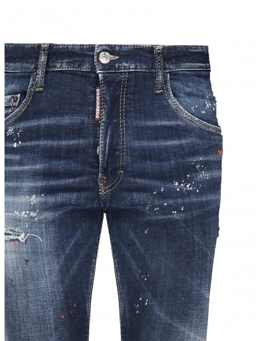JEANS DSQUARED2, Medium Spots, Skater Fit, Bleumarin - S74LB1734S30664470