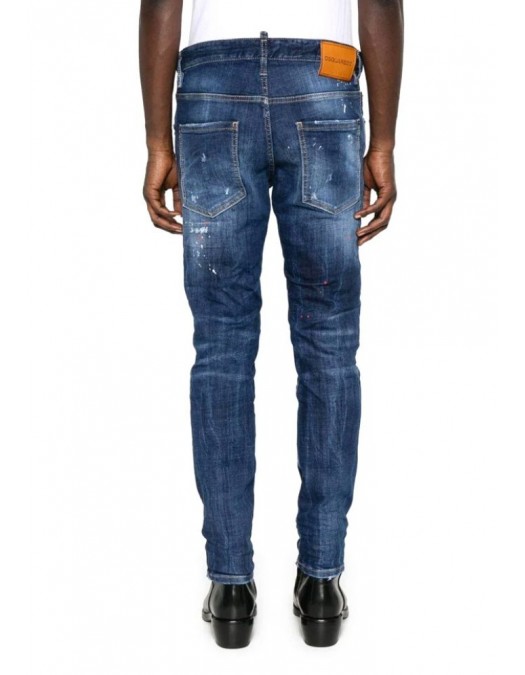 JEANS DSQUARED2, Medium Spots, Skater Fit, Bleumarin - S74LB1734S30664470