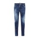 JEANS DSQUARED2, Medium Red Spots Wash, Tedy Biker, Albastru - S74LB1735S30664470