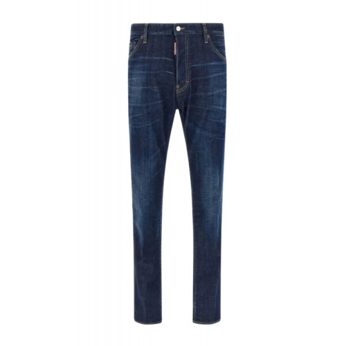 JEANS DSQUARED2, Dark Simple Denim, Cool Guy, Bleumarin JEANS DSQUARED2, Dark Simple Denim, Cool Guy, Bleumarin