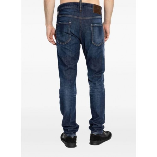 JEANS DSQUARED2, Dark Simple Denim, Cool Guy, Bleumarin