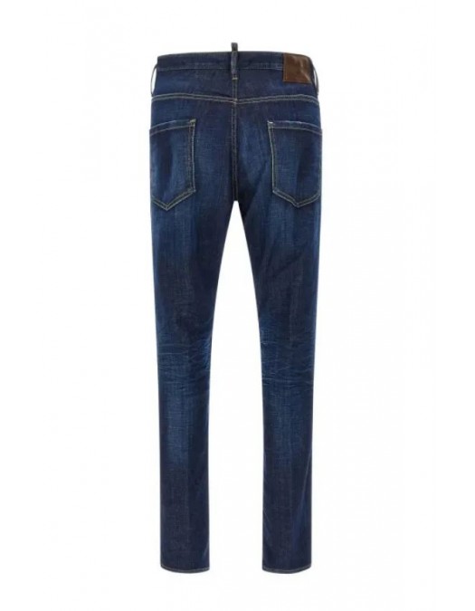 JEANS DSQUARED2, Dark Simple Denim, Cool Guy, Bleumarin - S74LB1736D30010470