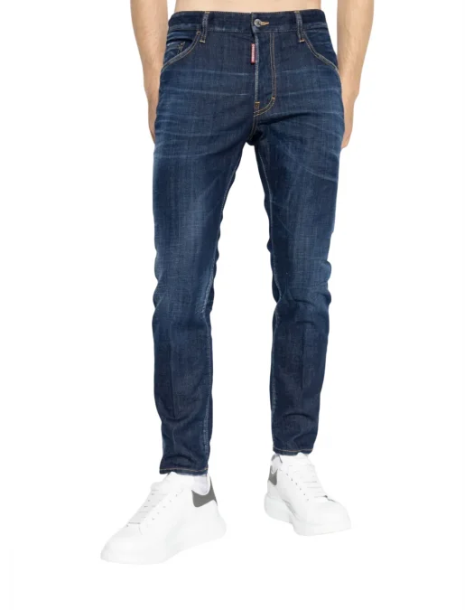 BLUGI DSQUARED2, Slim Fit, Contrast Stitching, Indigo Blue - S74LB1737D30010470 BLUGI DSQUARED2, Slim Fit, Contrast Stitching, Indigo Blue - S74LB1737D30010470