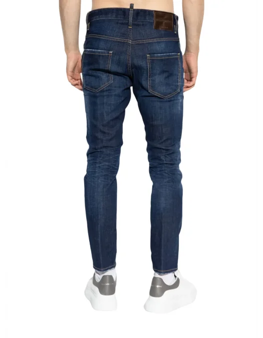 BLUGI DSQUARED2, Slim Fit, Contrast Stitching, Indigo Blue - S74LB1737D30010470 BLUGI DSQUARED2, Slim Fit, Contrast Stitching, Indigo Blue - S74LB1737D30010470