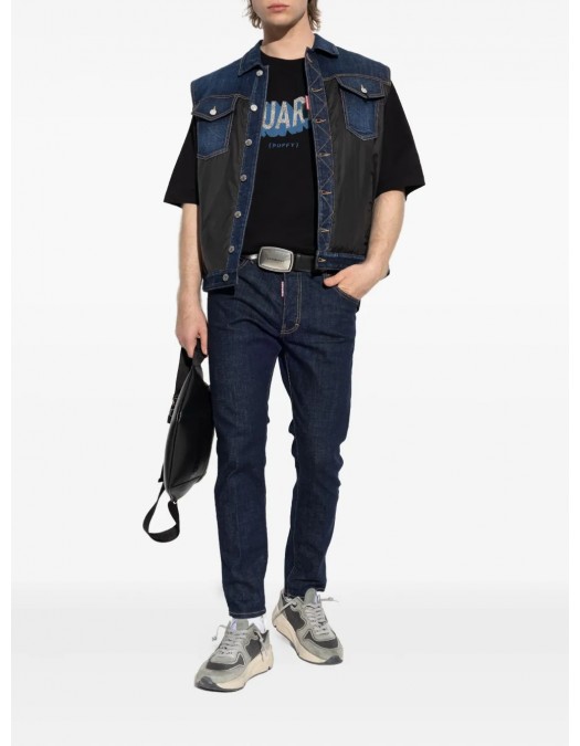 BLUGI DSQUARED2, Regular Fit, Raw Dark Blue Denim - S74LB1740S30664470 BLUGI DSQUARED2, Regular Fit, Raw Dark Blue Denim - S74LB1740S30664470