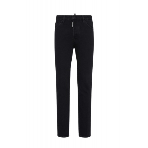 BLUGI DSQUARED2, Black Coal Wash Jeans, Cool Guy, Negru BLUGI DSQUARED2, Black Coal Wash Jeans, Cool Guy, Negru