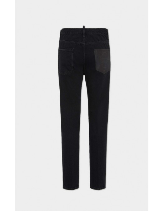 BLUGI DSQUARED2, Black Coal Wash Jeans, Cool Guy, Negru - S74LB1766D30015900 BLUGI DSQUARED2, Black Coal Wash Jeans, Cool Guy, Negru - S74LB1766D30015900
