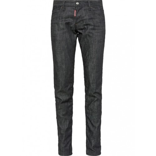 BLUGI DSQUARED2, Skater Fit, Logo, Negru BLUGI DSQUARED2, Skater Fit, Logo, Negru