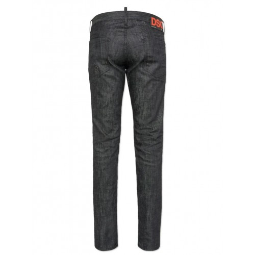 BLUGI DSQUARED2, Skater Fit, Logo, Negru BLUGI DSQUARED2, Skater Fit, Logo, Negru