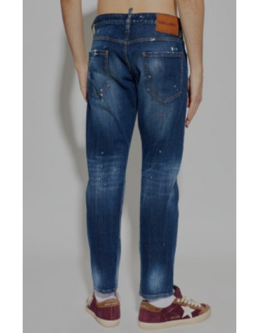 Jeans DSQUARED2, Dsquared2 NAVY BLUE Slim Twst jeans - S74LB1874S30664470