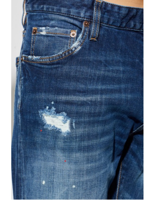 Jeans DSQUARED2, Dsquared2 NAVY BLUE Slim Twst jeans - S74LB1874S30664470