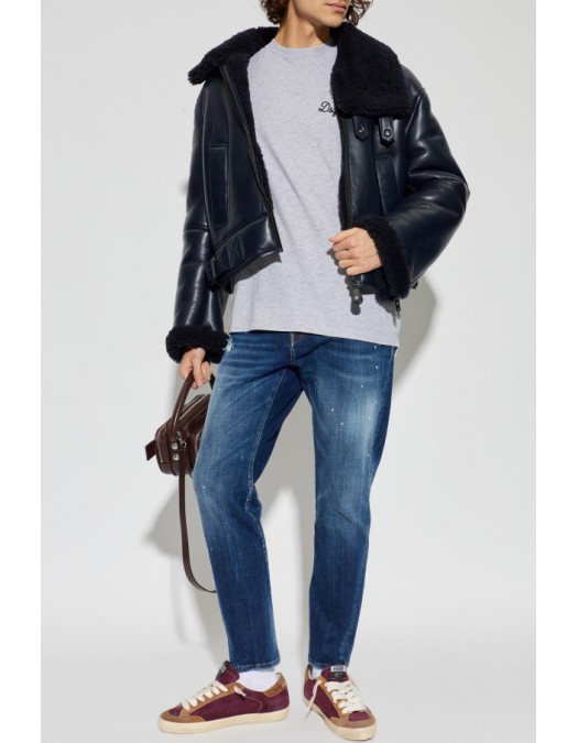 Jeans DSQUARED2, Dsquared2 NAVY BLUE Slim Twst jeans - S74LB1874S30664470