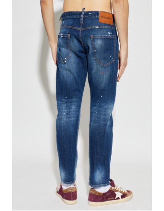 Jeans DSQUARED2, Dsquared2 NAVY BLUE Slim Twst jeans - S74LB1874S30664470