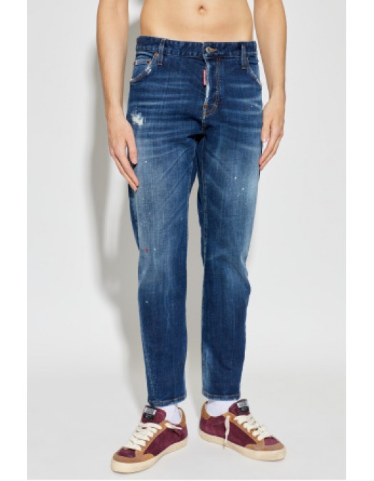 Jeans DSQUARED2, Dsquared2 NAVY BLUE Slim Twst jeans - S74LB1874S30664470