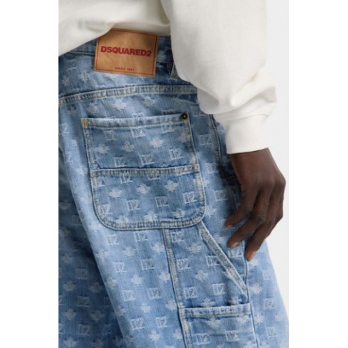 Jeans DSQUARED2, Light Wash Baggy Carpenter Jeans