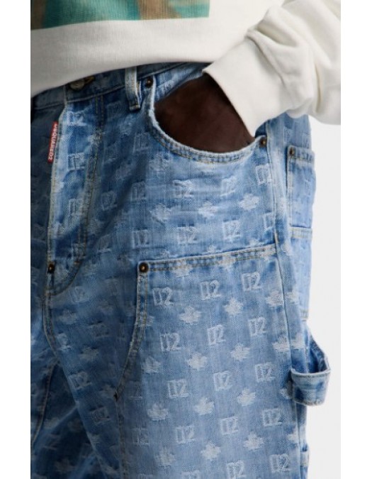 Jeans DSQUARED2, Light Wash Baggy Carpenter Jeans - S74LB1886D30023470
