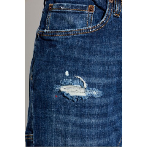 Jeans DSQUARED2,  NAVY BLUE ‘Biker’ jeans