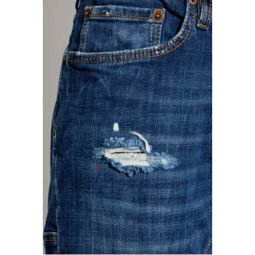 Jeans DSQUARED2,  NAVY BLUE ‘Biker’ jeans